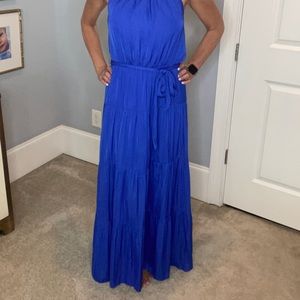 Naked Zebra small dress bought from boutique blue maxi sexy halter